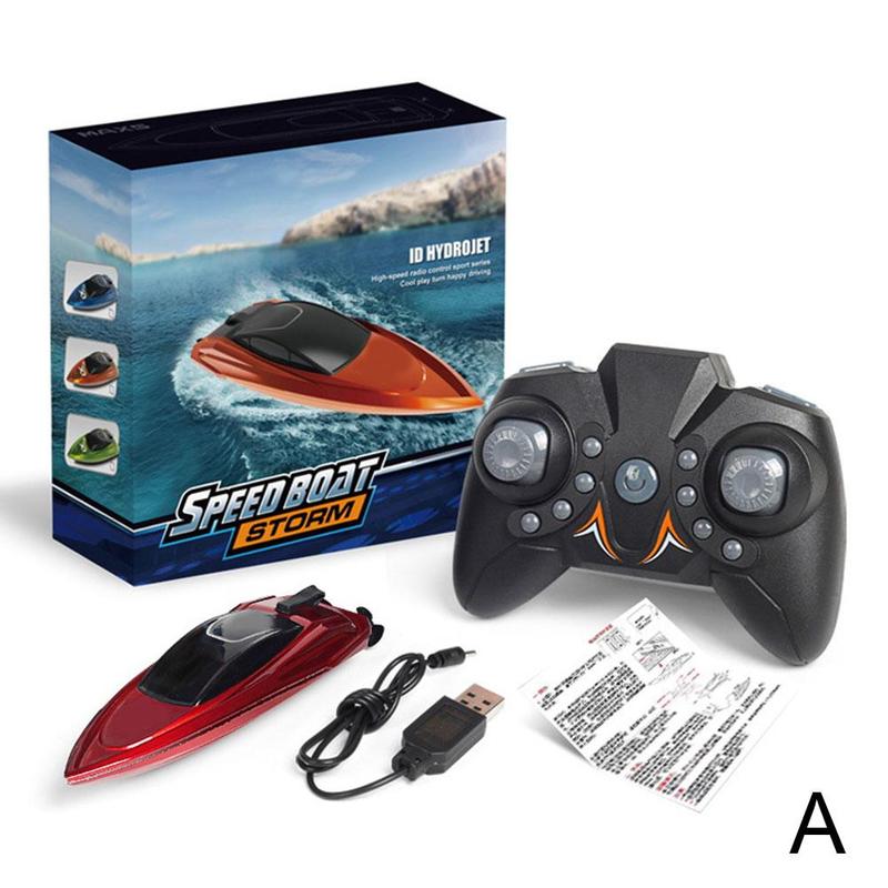 Product Introduction of Remote Control Ship Rc Boat Pool Toy LED Light Waterproof Control High Control Boat Speed Party A8A2 30