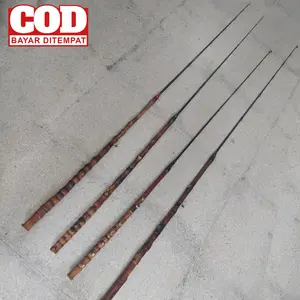 Joran Kolam Besutan Fiber Solid Custom Gagang Cendani Istimewa