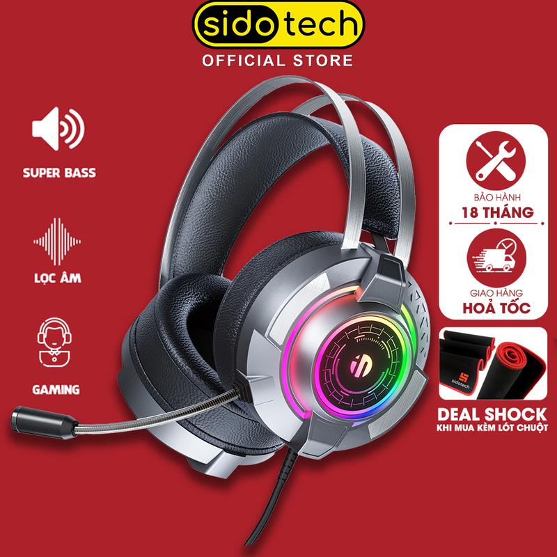Tai nghe chụp tai có dây gaming SIDOTECH INPHIC G2 Nhét Tai có mic âm thanh vòm Earphone HIFI 3D super bass chống ồn over ear nghe nhạc chơi game