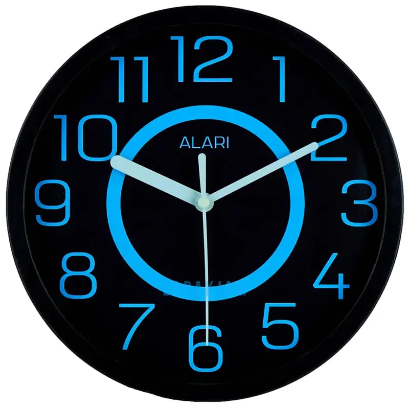 Jam Dinding Analog Dekorasi Rumah Minimalis Unik Besar Alari AL1181 Blue Modern BestSeller 0