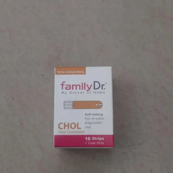Strip Kolesterol merk FamilyDr, isi 10pc/box