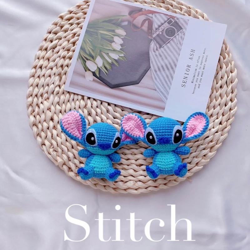 DIY Gói nguyên liệu móc móc khoá Stitch - CÓ VIDEO TIẾNG VIỆT - tự tay móc len