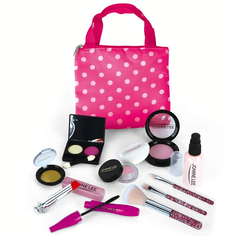 Kids Role Play Makeup Toys for Mummy Fun Time, 1 Set Simulation Cosmetic & Accessories Toy, Creative Pretend Play Toy for Birthday Gift, Party Game Props 2
