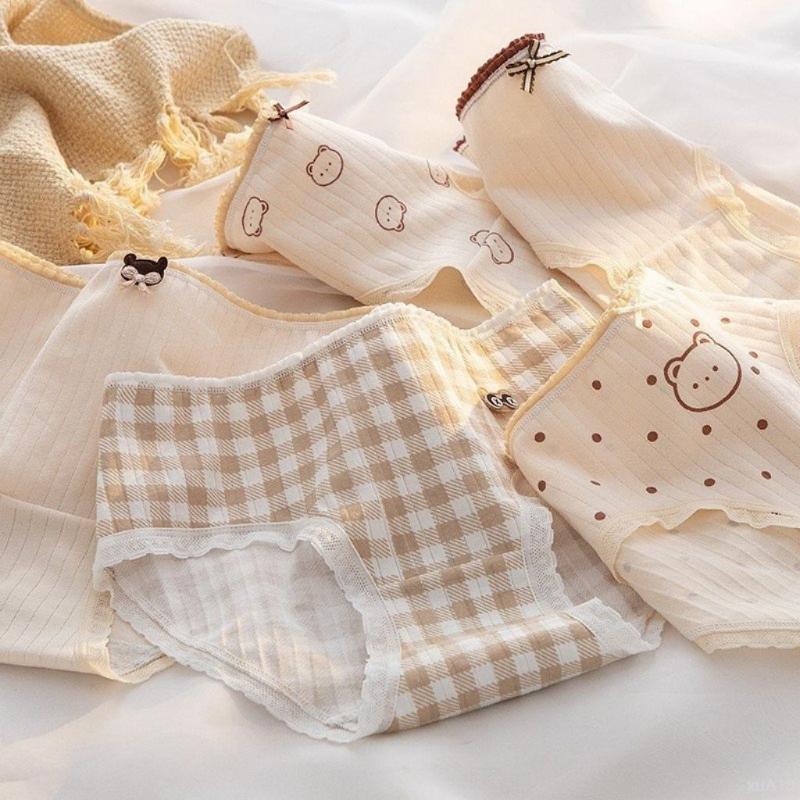 Áo thể thao nâng đỡ 3D - Nhảy múa tự do Quần lót nữ cotton cao cấp ren viền tôn dáng họa tiết cute dễ thương DEVARI L120 quan _ lot su duc Thun Oversize Túi Xách Cốp Quần Jean Xanh tất  búp  bê  tiểu quần  nhỏ Rút Đựng  lót  đúc  cạp panty Đồ Lót 3