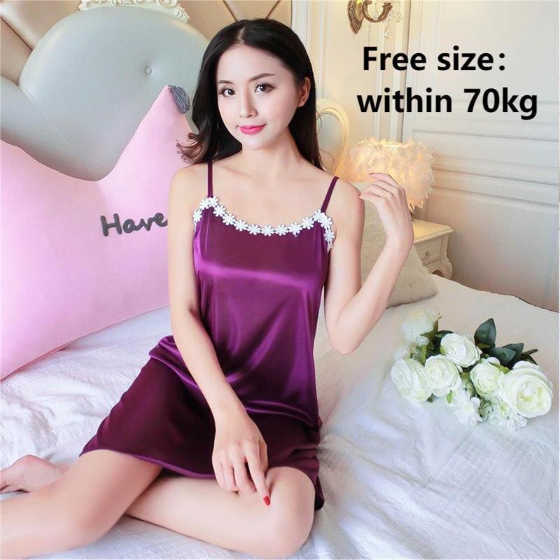 Product Introduction of 【12 Colors】 Nighties Sleepwear For Women Thin Sleeveless Nightdresses Home Clothes One Size Comfortable Women's Pajamas 0