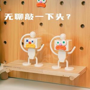 Bonkers Head Bobble - Wacky Animated Desk Toy with Spring Neck