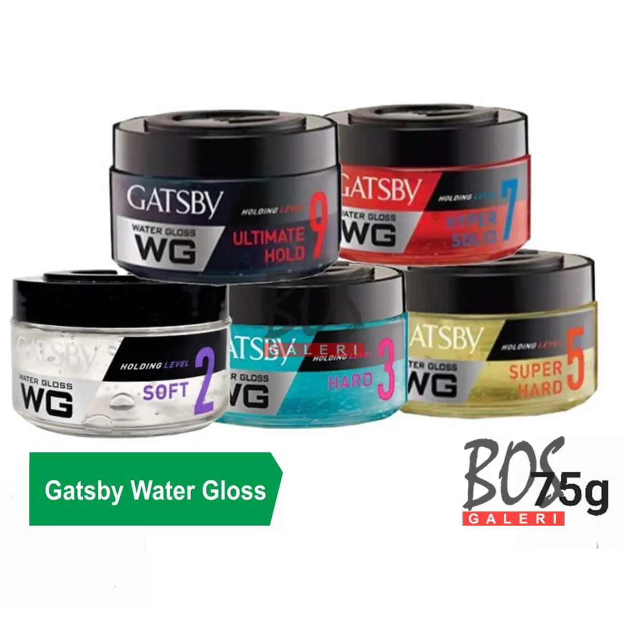 GATSBY Hair Style Water Gloss Minyak Rambut WG Rontok Pomade Perawatan