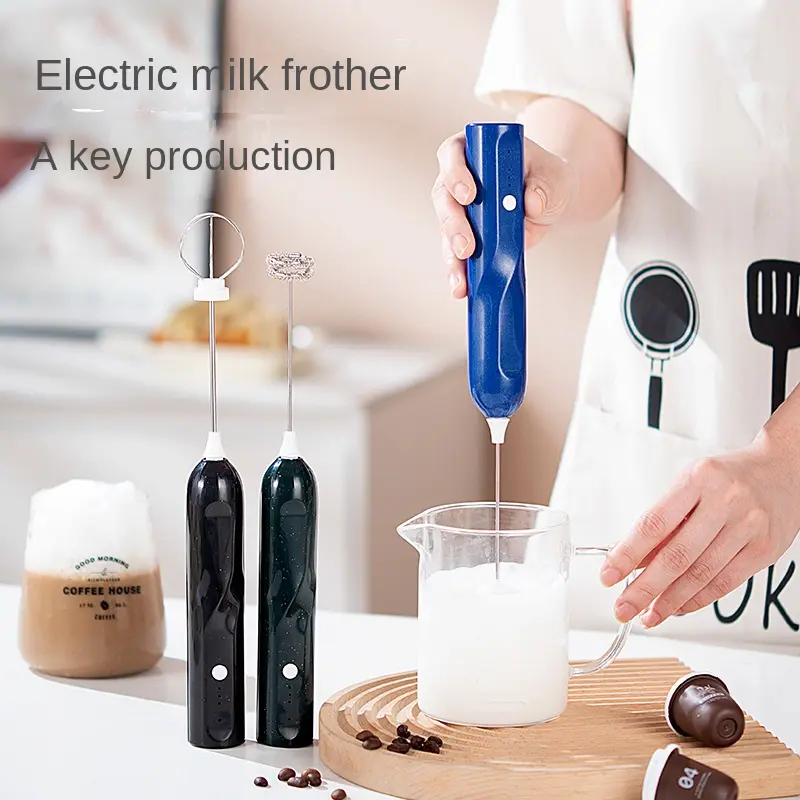 Electric Whisk Stainless Steel Wireless Convenient Handheld Three-Speed Fast Charging Blender Milk Frother