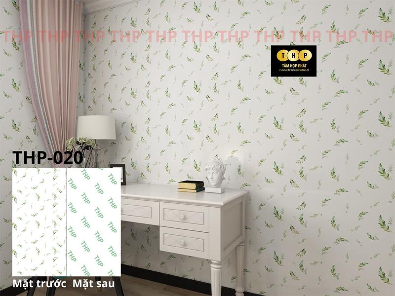 Combo 20 tấm xốp THP cao cấp phủ pvc đá bóng mẫu hoa lá cành trái cây trang trí chống ẩm phòng ngủ , phòng bếp , phòng tắm  khách giấy dán & đồ trang trí tường 6