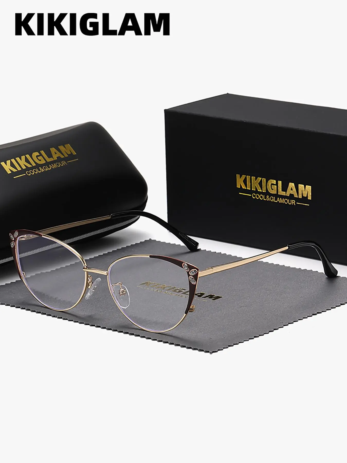 Unisex Business Fashion Eyeglasses, Lightweight Design Anti-blue Light Eyeglasses for Work, Daily Clothing Decor, Perfect for Student Daily Use