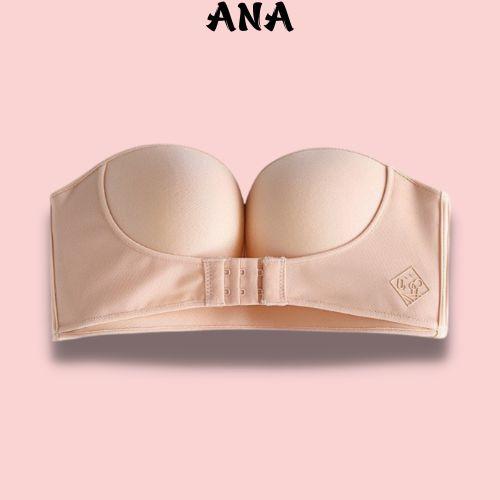 Áo Ngực Không Dây Không Gọng Nâng Ngực Chống Tuột Cài Trước Siêu Quyến Rũ ANA 336 Bra Đen