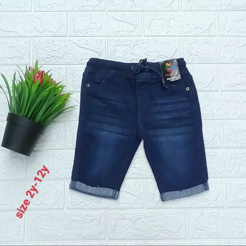 3suku kosong Denim short pant for budak