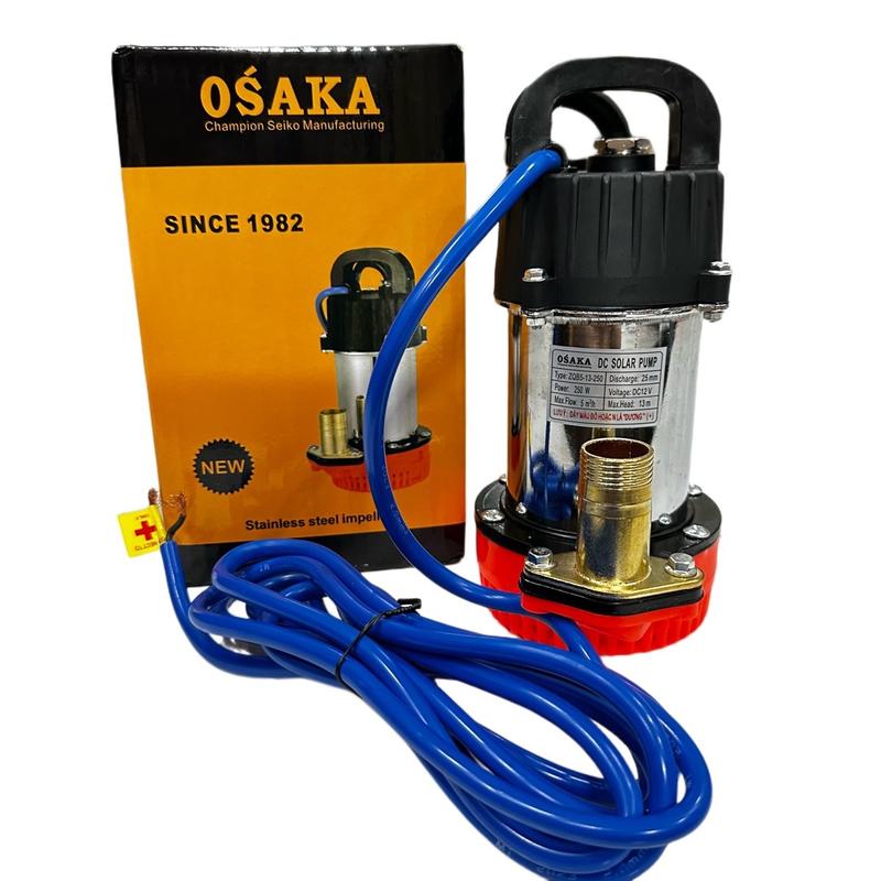 Bơm Chìm 12V Công Suất 250W Cánh Inox, Bơm Chìm Dùng Điện 12V Bơm Nước, Bơm Tưới