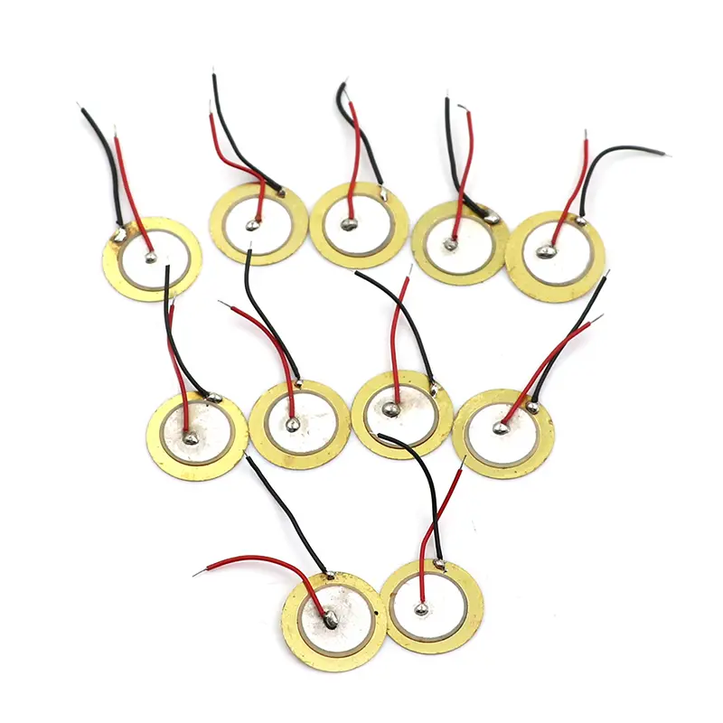 10 Pcs Piezoelectric Piezo Ceramic Wafer Plate Dia 15mm For Buzzer Loudspeaker
