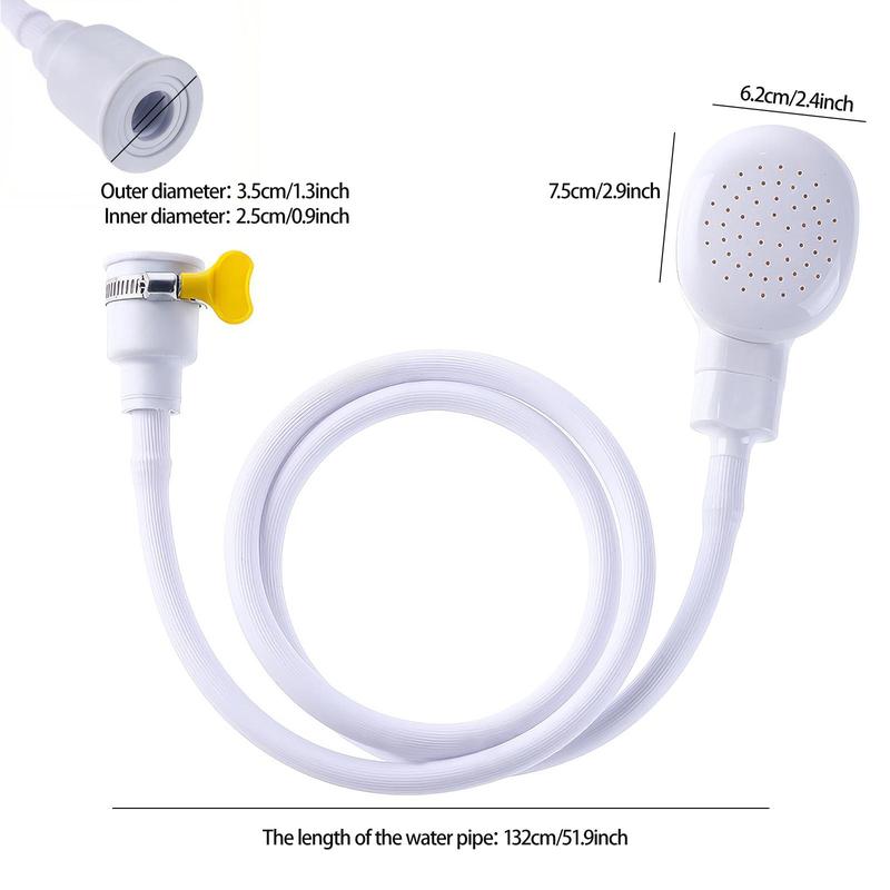 Product Introduction of Shower Head Extension, 1 Count Quick Connect Faucet Extension Shower Head, Multifunctional Connector  Shower Head for Home Bathroom Balcony Garden 1