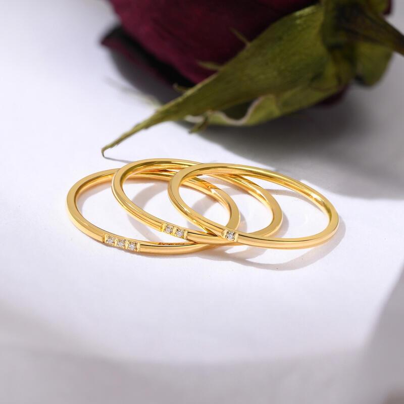 Product Introduction of Ht Japan Korea Ultra-Fine Titanium Dia Light Ins Style Stainless Steel Tail Ring Girls Accessories Non-Fade 0