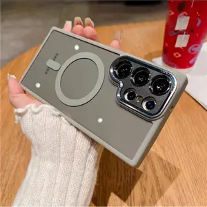 Luxury Case Tahan Guncangan Magsafe Case SMG A25 A26 A35 A36 A54 A55 A56 A05 A05s A06 A07 A17 A16 A15  S20FE S21FE S23FE S24FE S25FE S21 S22 S23 S24 S25 S26 Ultra Plus- Casing Camera Protector