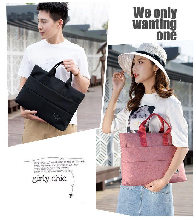 Product Introduction of Handbag Men's Bag New Nylon Canvas Bag Computer Briefcase Men's Bag Business Casual Handbag Men 13