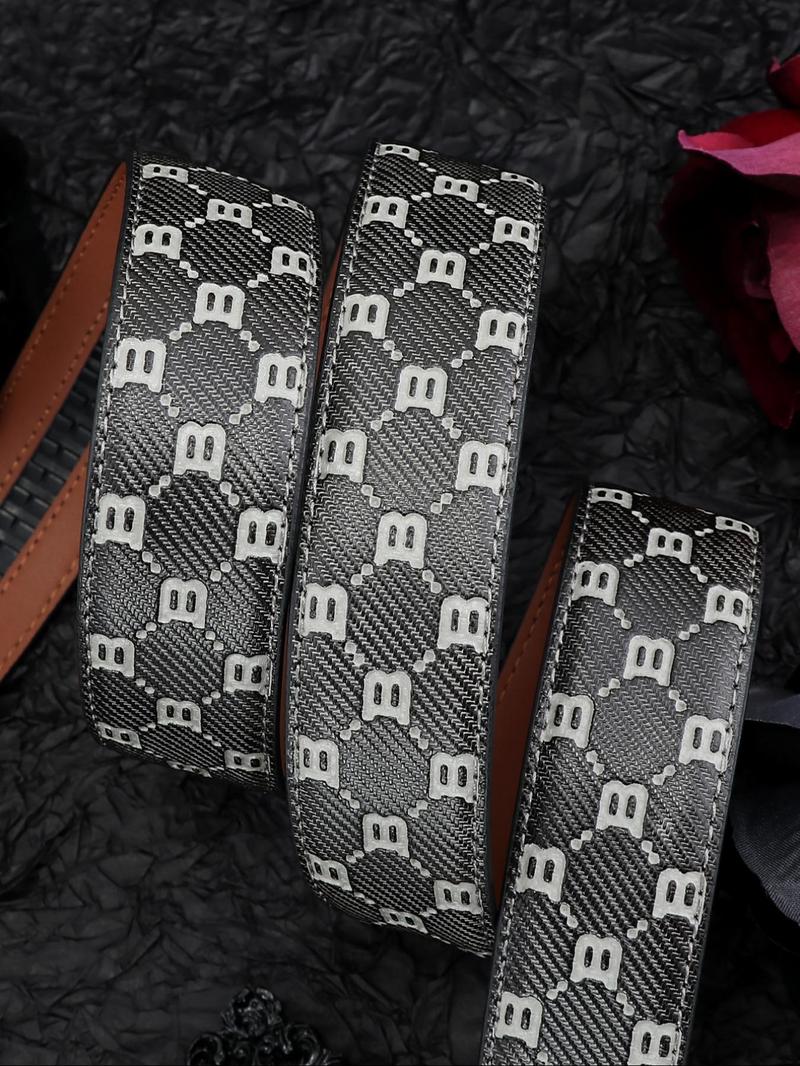Product Introduction of Men's Fashion B Letter Design Belt, Casual Waistband for Jeans Trousers, Versatile Belt for Party, Daily Clothing Decor, Trendy All-match & Exquisite Belt for Gift 6