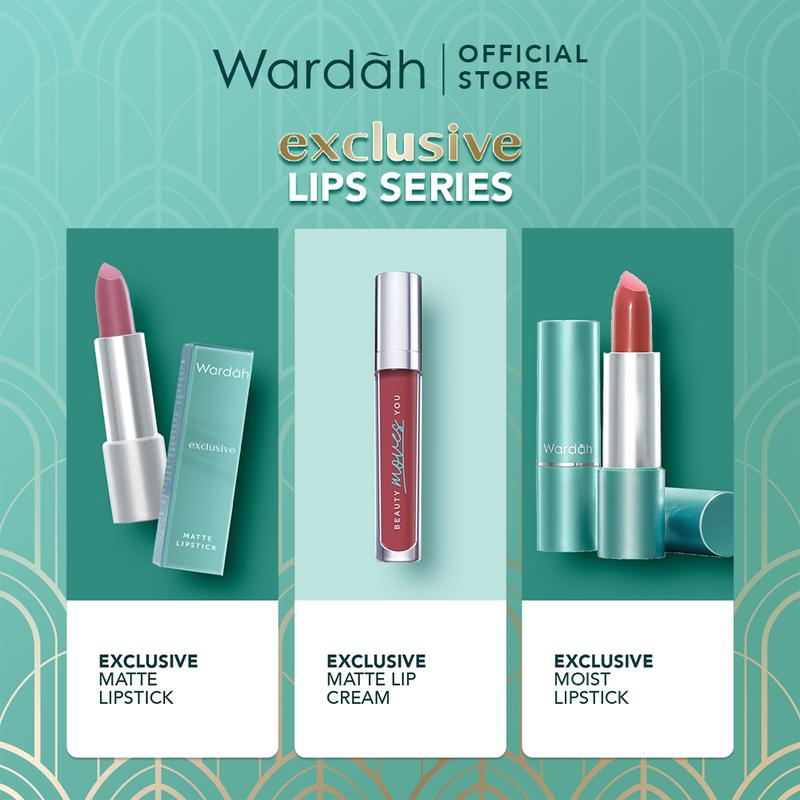 Wardah Exclusive Moist Lipstick - Warna Intense dengan Natural Moist dan Glossy Finish - Dilengkapi Vitamin E yang Melembabkan Bibir - Tekstur Halus 5