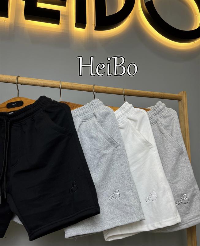 Quần short nam basic Heibo chất vải nỉ da cá khô thoáng, co giãn thoải mái Menswear Quần Lửng