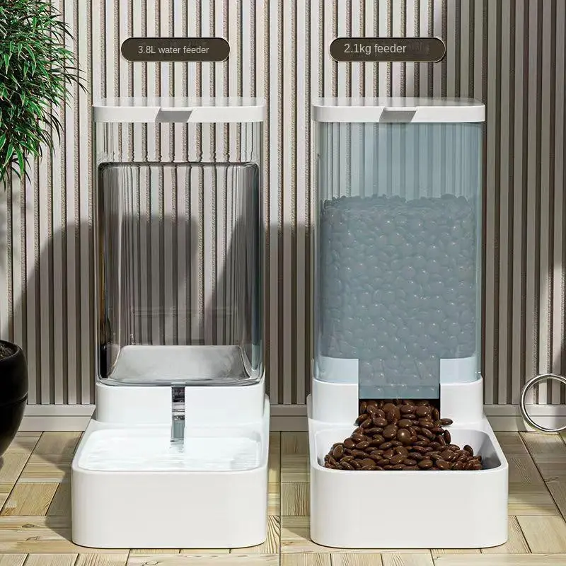 Cat and Dog Water Dispenser Cat Food Automatic Feeder Cat and Dog Bowl Grain Bucket Cat Feeding Pet Drinking Artifact