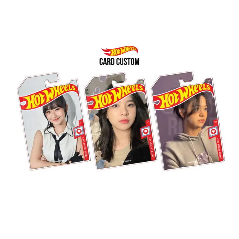 Custom Card Hotwheels Reguler Cetak Untuk Kado Cards 0