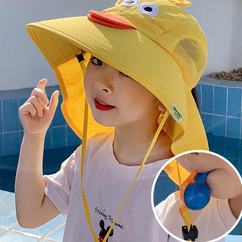 Product Introduction of Mũ Bucket Cho Em Bé Mùa Hè, Mũ Chống Nắng Đi Biển, Thoáng Khí, Thiết Kế Hoạt Hình, Mũ Ngư Dân Cho Trẻ Em, Che Tai Cổ Ngoài Trời, Chống Tia UV, Thích Hợp Cho Trẻ Em, Mũ Đi Biển 33