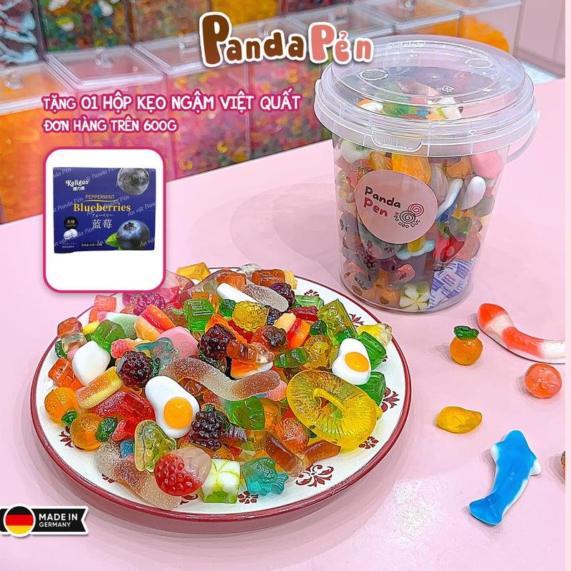 (TẶNG KẸO) Kẹo dẻo Đức ăn Vặt Panda Pẻn mix sẵn 46 vị thương hiệu Đức chính hãng