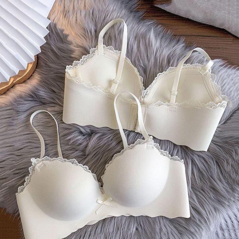   Combo 2 áo 2025  Áo ngực nữ đúc su không gọng đệm dày 3cm cao cấp điệu đà mã lót ren không gọng ôm sát 