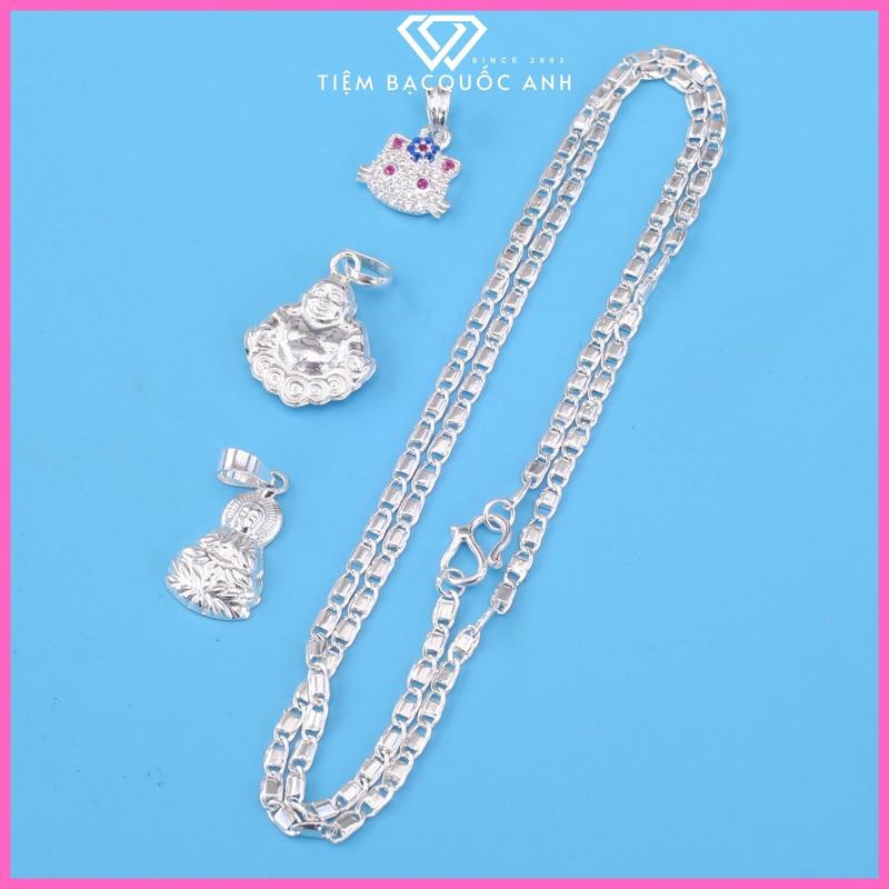 Dây bạc mè dẹp cho bé trai gái và mẹ dày bạc, bạc s99 dày cứng cáp