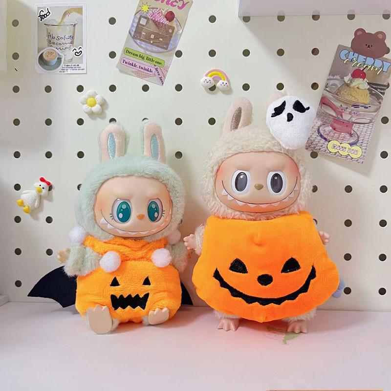 Product Introduction of Quần Áo Bí Ngô Halloween Labubu, TK, Thời Trang, Búp Bê, Quần Áo Bí Ngô Cánh Dơi Kèm Mũ, Phù Hợp Với 17cm Labubu 14