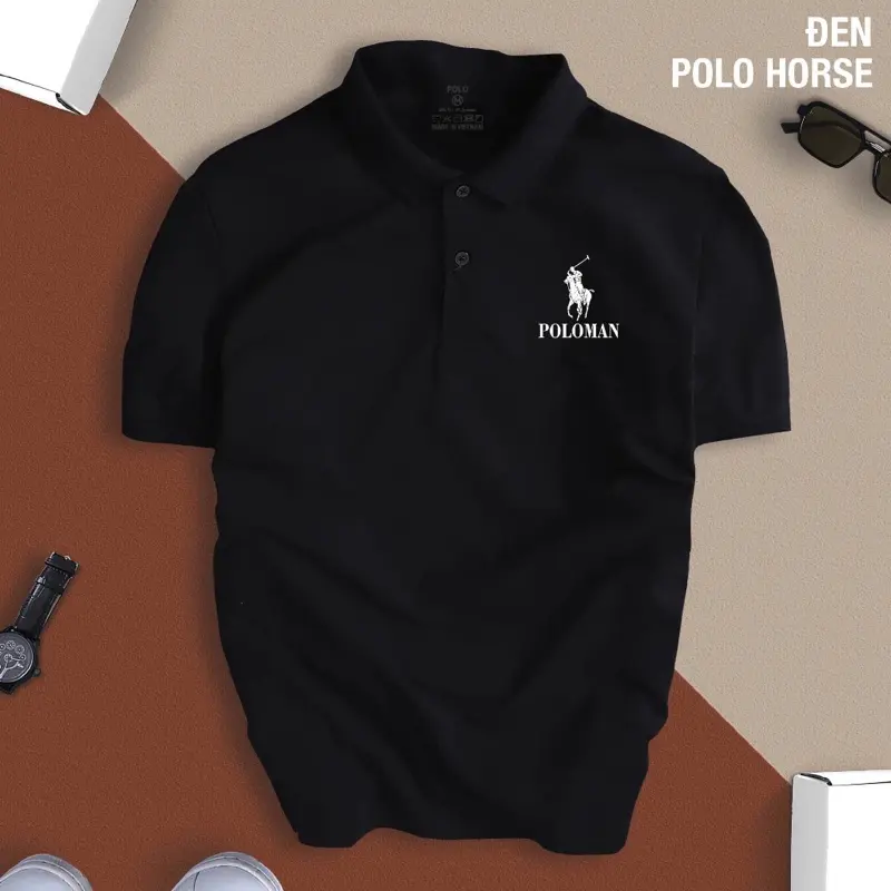 Áo Polo Nam Nữ in POLOHORSE,Chất vải CVC cá sấu Trẻ Trung,Thanh lịch 3