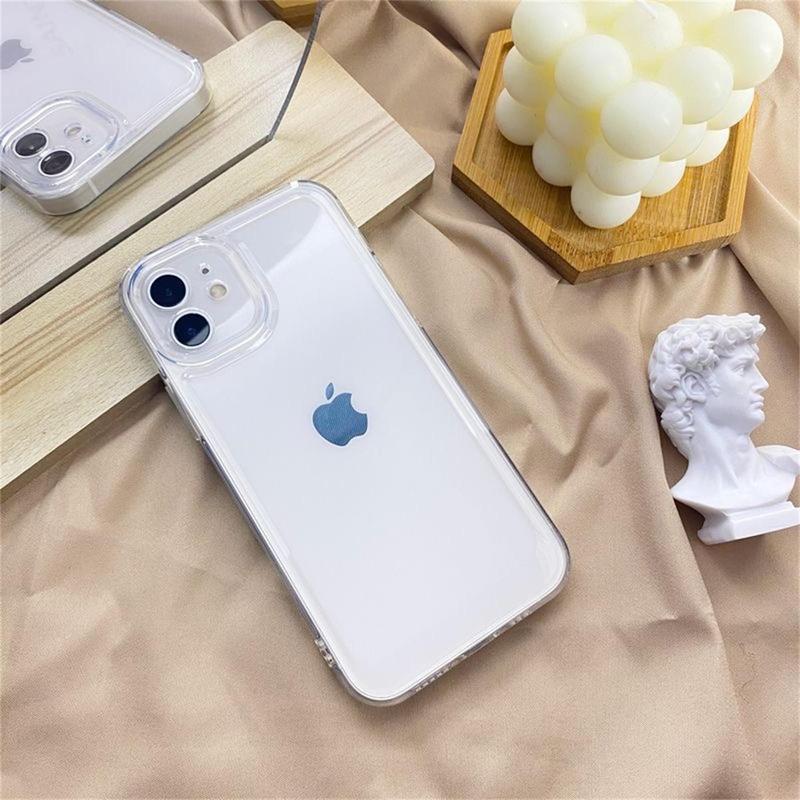 Vỏ TPU mềm trong suốt chống va đập, vỏ bảo vệ máy ảnh dễ thương, Tương thích với IPhone 11, 15, 14, 13, 12 Pro Max, XS Max, X, XR, 7 + 8, 6, 6S Plus 7