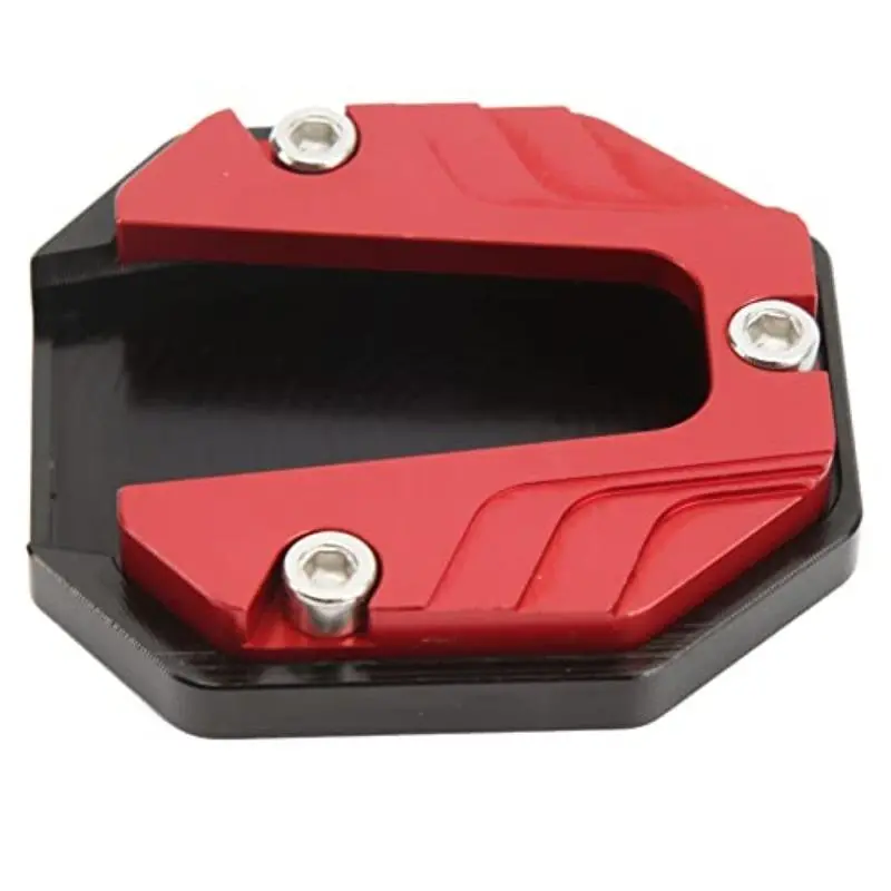 Motorcycle Kickstand Plate, Universal Motorcycle Aluminum Alloy Side Stand Extension Plate, High Strength Kickstand Pad Plate Support Accessory