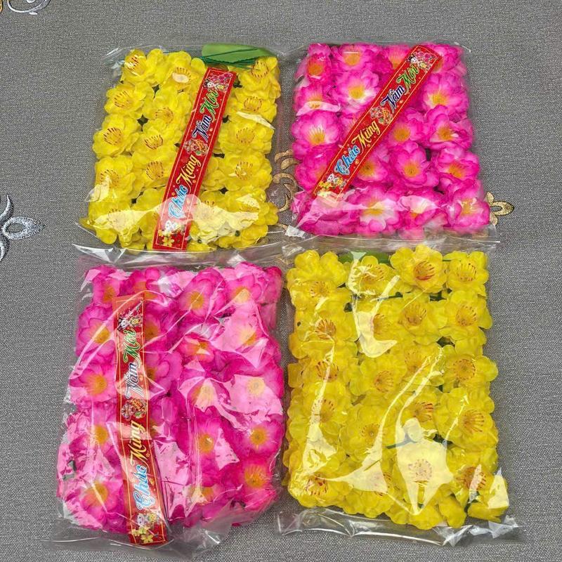  Bịch 40 Bông Hoa Mai Đào Giả vs Phụ Kiện Lá Nụ Kẽm Trang Trang Trí Tết và Lễ Hội Giá Tốt hoa  đào Decor Decor Phòng 