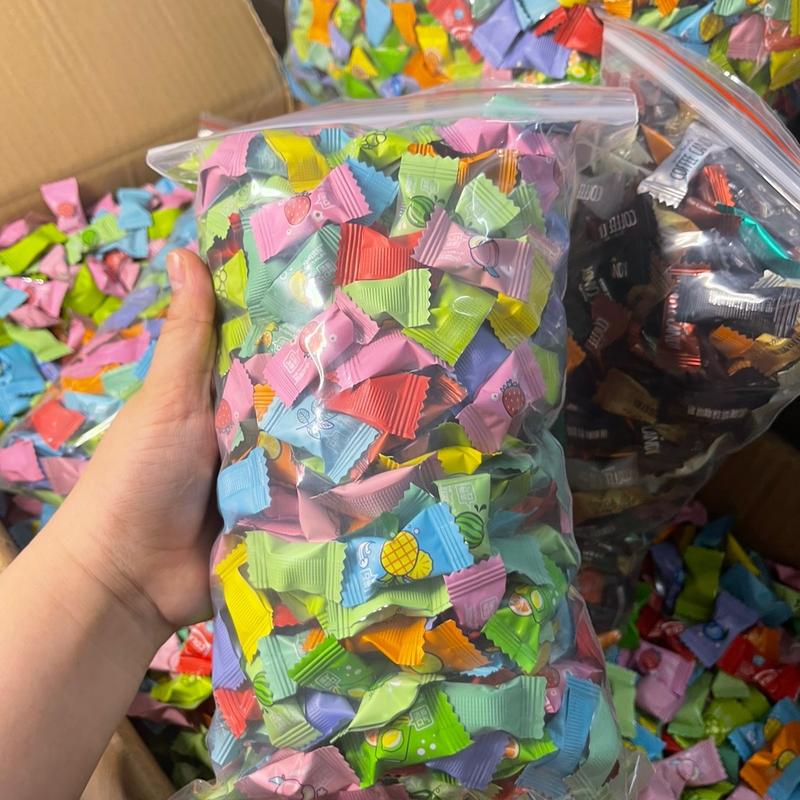 [Tặng 100g caphe] Túi 1 kí kẹo trái cây mix 12 vị hàng chuẩn  loại 1  Cay Snack Ăn Vặt Food Thức Ăn Chua