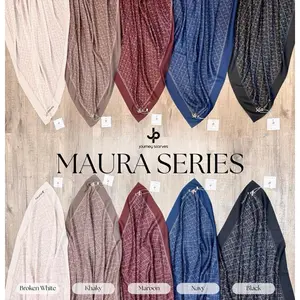 Hijab Segiempat Voal Motif Maura Series ala Journey