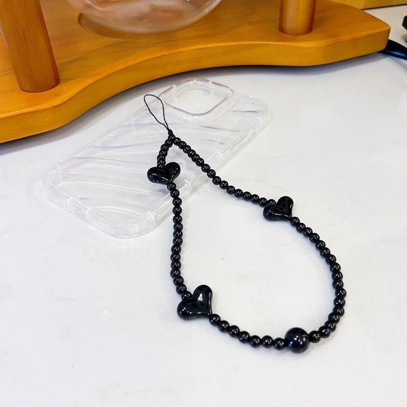 Beaded Phone Chain, Creative Design Mobile Phone Lanyard Charm, Decorative Hanging Strap for Phone 1