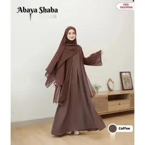 Gamis l Abaya Shaba l Abaya l Shabaaa l Mewah l Satu Set Pashmina l Dress Murah l Kondangan l Dress Lebaran l Seragaman