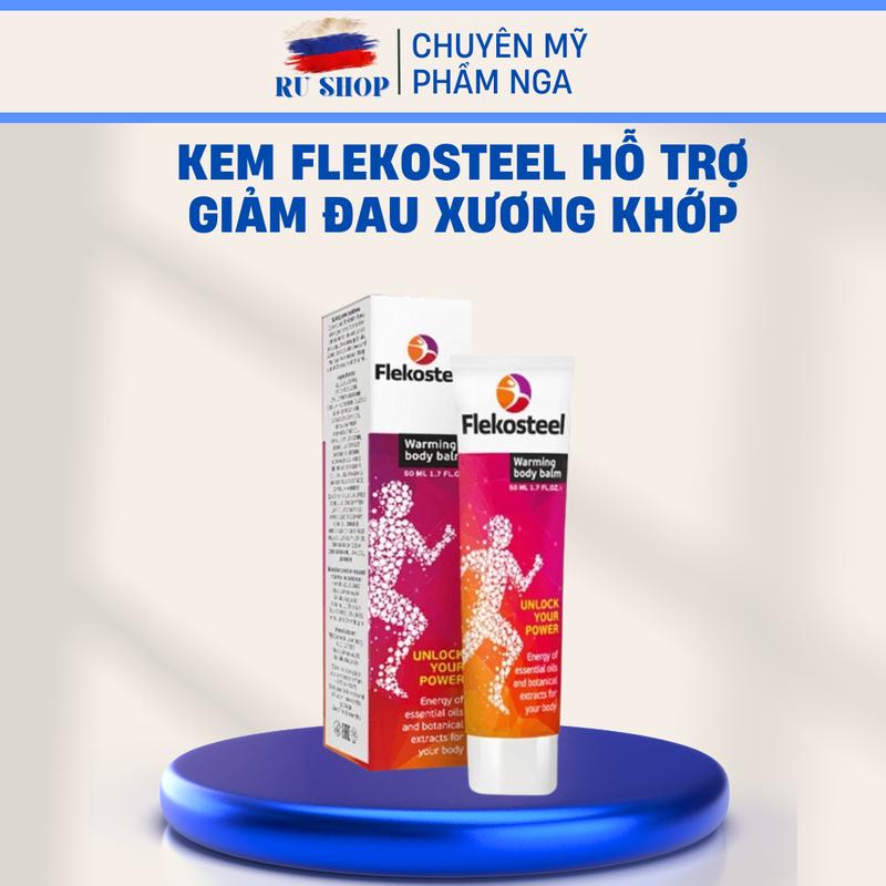 Kem kh//ớp Flekosteel Nga - Kem xoa bóp giảm đ..au Nga 0