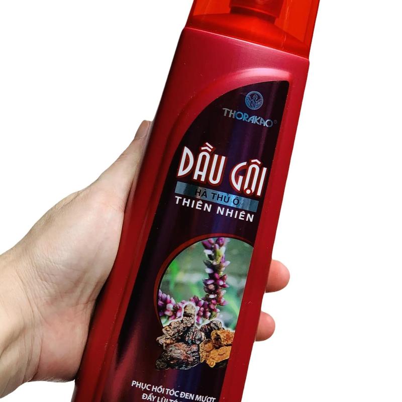 Dầu Gội Thorakao Hà Thủ Ô 400ml - Phục Hồi Tóc Đen Mượt, Đẩy Lùi Tóc Bạc Sớm