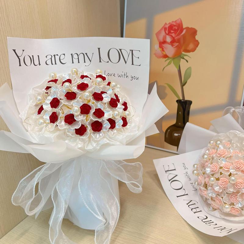 Non-fading roses bouquet Handmade diy material package homemade ...