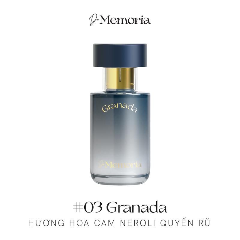 (HSD: 15.02.2026) Nước Hoa Nữ Thơm Lâu Hương Hoa Cam Quyến Rũ - De Memoria Granada EDP #03 (30ml) Perfume Women
