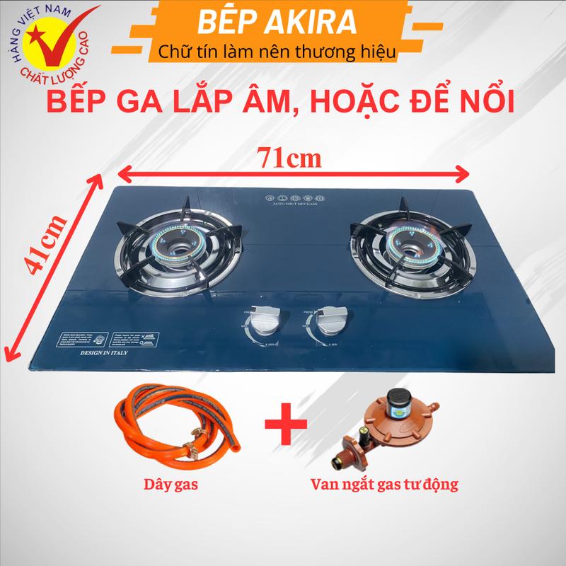 Bếp ga kính âm - chén đồng ngọn lửa xanh tiếp kiệm gas