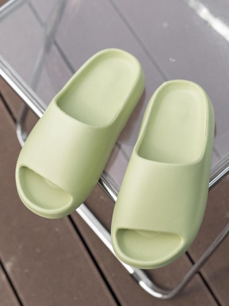 Product Introduction of Men's Casual Plain Color Slides, Soft Comfortable Home Slippers, Non-slip Slippers for Indoor & Outdoor Wear, Flipflop 4