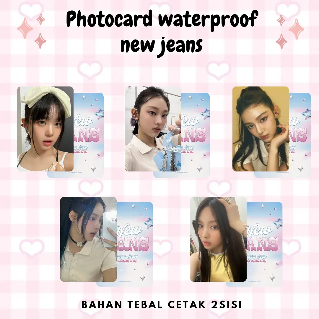 REPLIKA photocard unofficial new jeans get up waterproof bahan pvc premium