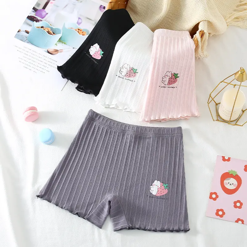 Quần Chip Cho Bé 4 Màu Chất Liệu Thun Cotton Mềm Mại, Thoáng Mát Họa Tiết Đáng Yêu Cho Bé Gái (QC2) Vải Cotton Len 1