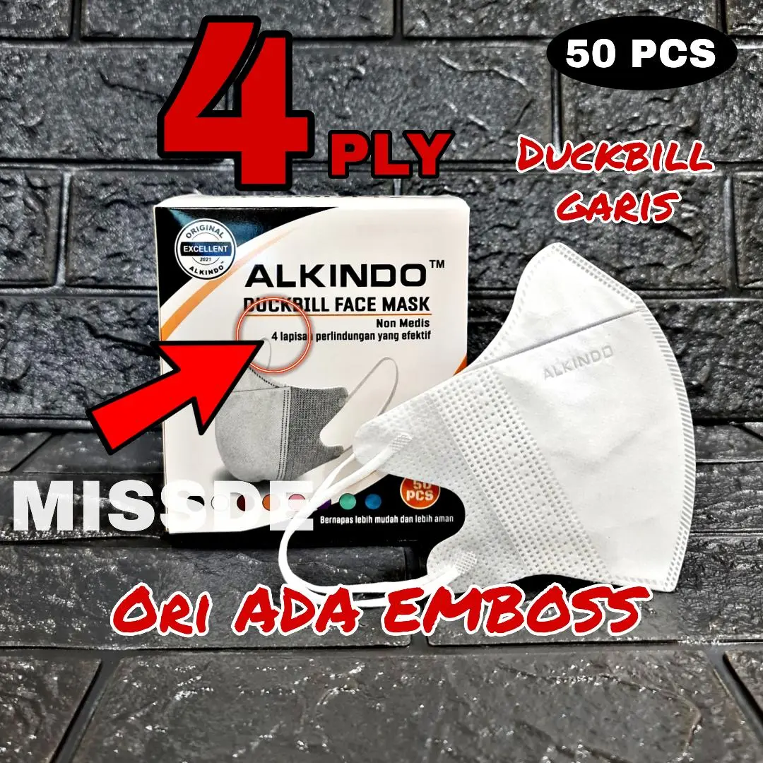 MASKER DUCKBILL ALKINDO ISI 50 PCS Dewasa