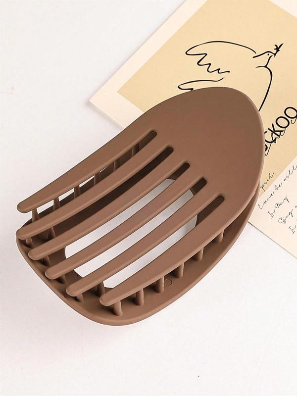 Solid Color Hair Clip, Fits Hairstyles for School, Gifts for Her, Casual Versatile Hair Accessories for Women, Minimalist Headwear Suitable for Thick Hair, Fashion Hair Accessories for Party, Daily Clothing Decor, Ponytail Barrettes, Adjustable Clip